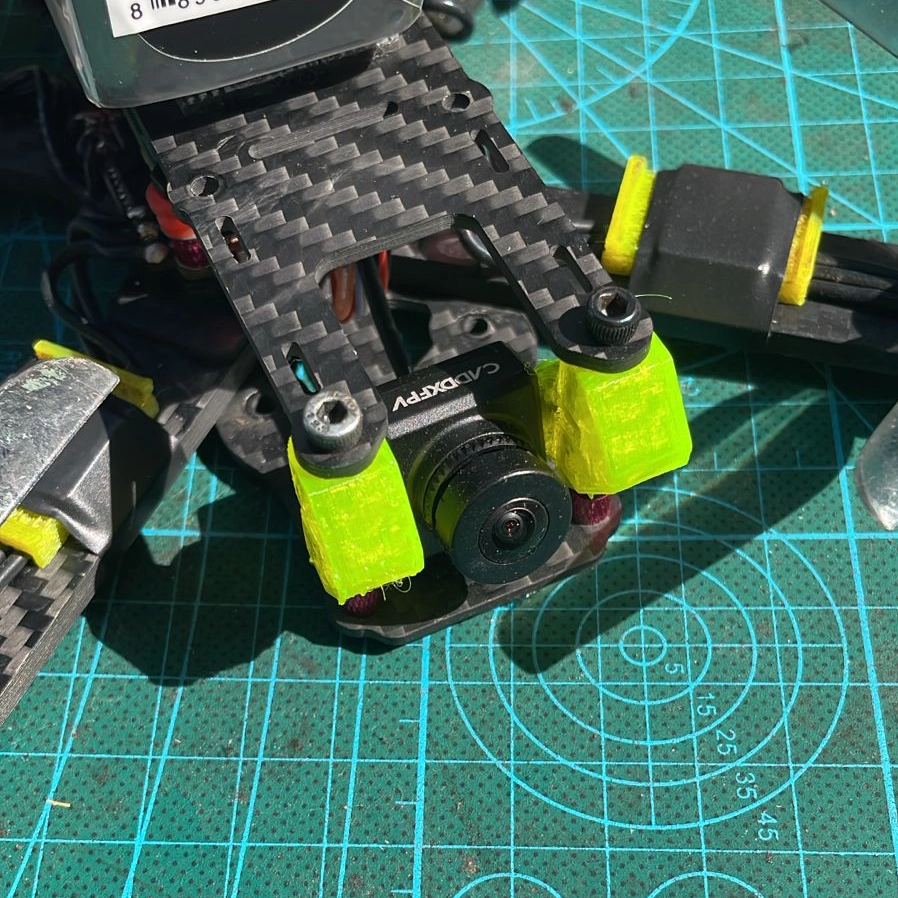 The camera bumpers prevent damage to the camera in the event of a head-on crash.