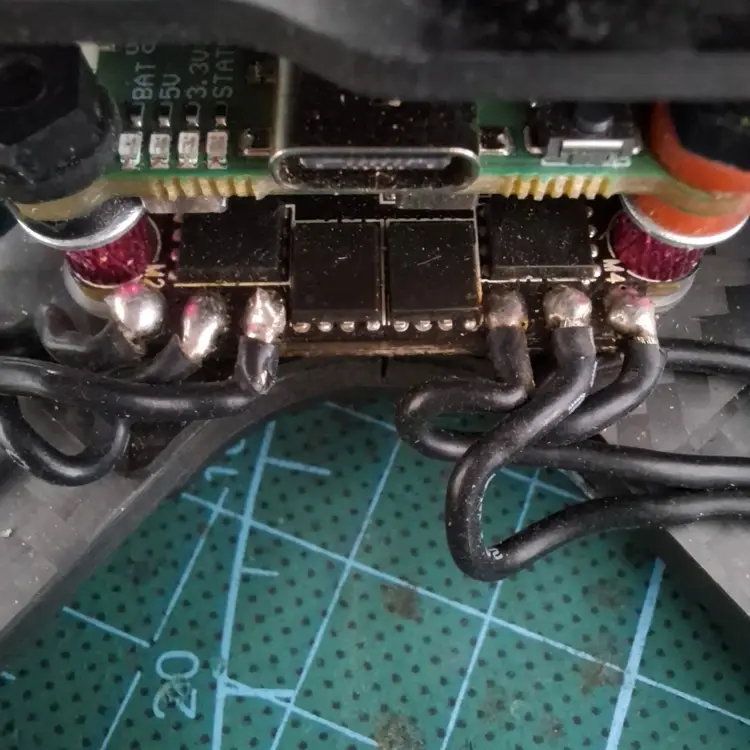 Soldering wires to compact boards can be tricky.