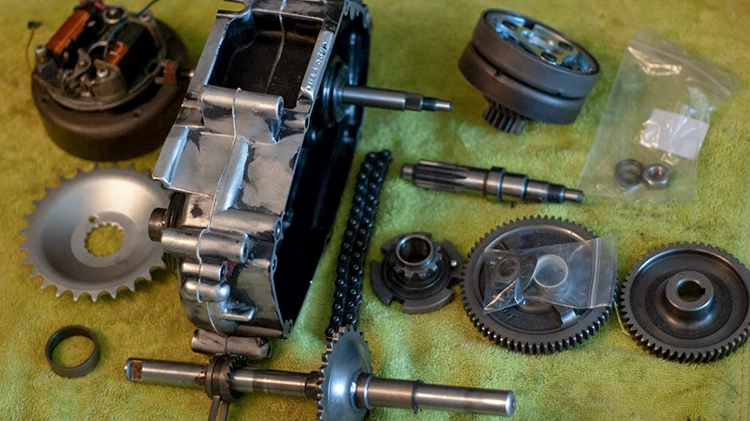 I rebuilt the Tomos motor while I was at it.